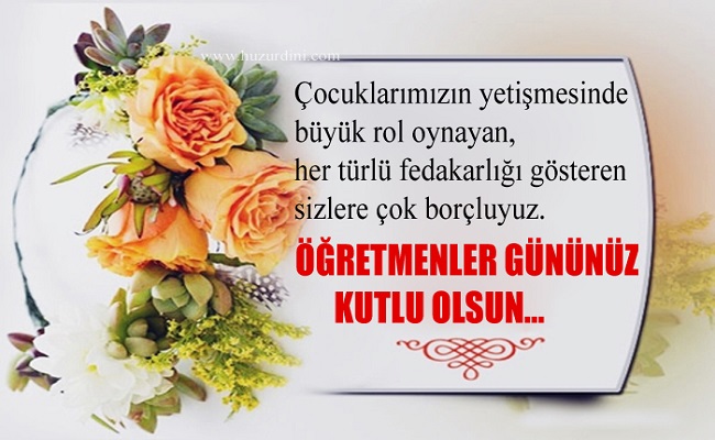 Öğretmenler Gününüz Kutlu Olsun